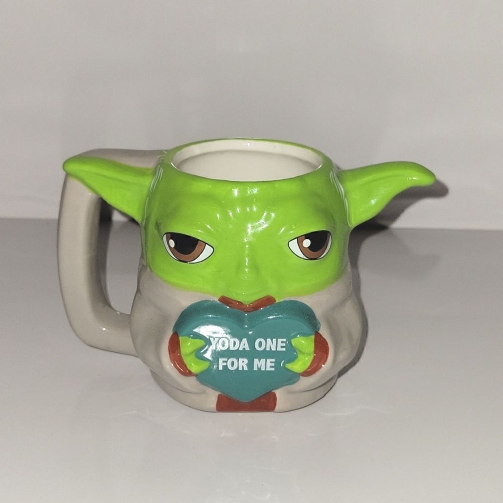 Baby Yoda Figure Mug Yoda One for me Heart New